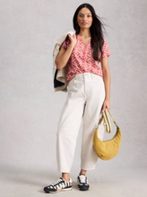 Load image into Gallery viewer, White Stuff - Nelly Embroidered Tee in Pink Multi