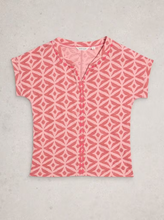 Load image into Gallery viewer, White Stuff - Nelly Embroidered Tee in Pink Multi