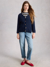 Load image into Gallery viewer, White Stuff - Nova Linen Blend Cardi in Dark Navy