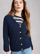Load image into Gallery viewer, White Stuff - Nova Linen Blend Cardi in Dark Navy