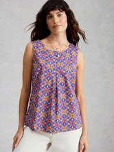 Load image into Gallery viewer, White Stuff - Paradise Organic Cotton Vest in Pink Multi