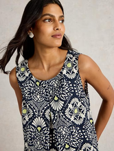Load image into Gallery viewer, White Stuff - Paradise Cotton Vest in Navy Print