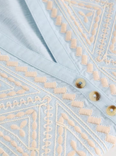 Load image into Gallery viewer, White Stuff - Peony Sleeveless Shirt in Mid Blue