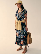 Load image into Gallery viewer, White Stuff - Phoebe Midi Dress in Navy Multi