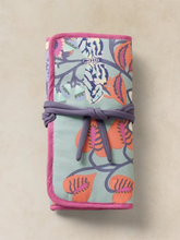 Load image into Gallery viewer, White Stuff - Printed Jewellery Roll in Blue Print