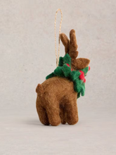 Load image into Gallery viewer, White Stuff - Reindeer Wreath Hanging Decoration