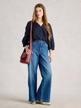 Load image into Gallery viewer, White Stuff - Ruby Cotton Organic Top in Navy Multi