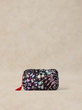 Load image into Gallery viewer, White Stuff - Shelby Quilted Washbag in Black Print
