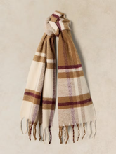 Load image into Gallery viewer, White Stuff - Shelley Brushed Check Scarf in Natural Multi