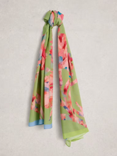 Load image into Gallery viewer, White Stuff - Sophie Printed Scarf in Green Print