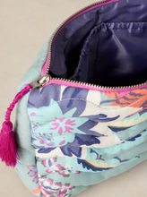 Load image into Gallery viewer, White Stuff - Stella Quilted Wash Bag in Blue Print