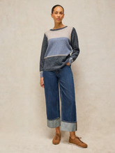 Load image into Gallery viewer, White Stuff - Talia Nep Block Jumper in Blue Multi