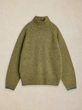 Load image into Gallery viewer, White Stuff - Talia Nep High Neck Jumper in Mid Green