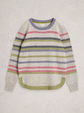Load image into Gallery viewer, White Stuff - Talia Nep Stripe Jumper in Grey Multi