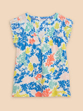 Load image into Gallery viewer, White Stuff - Tessa Woven Frill Top - White Print