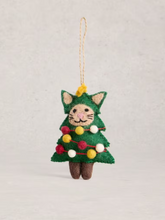 Load image into Gallery viewer, White Stuff - Tree Cat Hanging Decoration