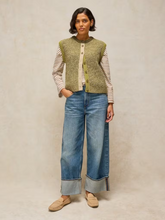 Load image into Gallery viewer, White Stuff - Twist Button Tank in Green Multi