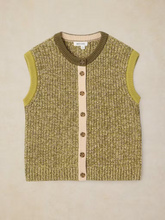 Load image into Gallery viewer, White Stuff - Twist Button Tank in Green Multi