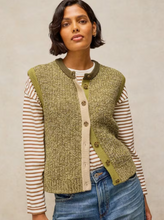 Load image into Gallery viewer, White Stuff - Twist Button Tank in Green Multi
