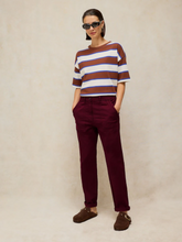 Load image into Gallery viewer, White Stuff - Twister Chino Trousers in Dark Plum