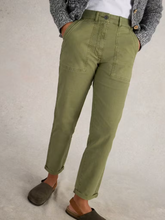 Load image into Gallery viewer, White Stuff - Twister Chino Trouser in Khaki Green