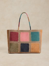 Load image into Gallery viewer, White Stuff - Winter Crochet Tote Bag in Natural Multi