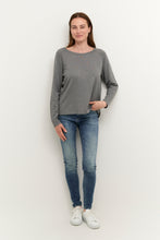 Load image into Gallery viewer, Culture - Annemarie Solid Jumper - Mid Grey Melange
