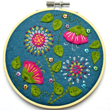 Load image into Gallery viewer, Corinne Lapierre - Applique Hoop Craft Kit - Tropical Flowers