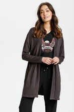 Load image into Gallery viewer, Culture - Annemarie Long Cardigan - Raven Melange