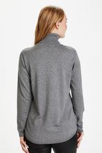 Load image into Gallery viewer, Culture - Annemarie Loose Roll-Neck - Mid Grey Melange