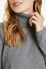Load image into Gallery viewer, Culture - Annemarie Loose Roll-Neck - Mid Grey Melange