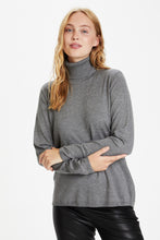 Load image into Gallery viewer, Culture - Annemarie Loose Roll-Neck - Mid Grey Melange