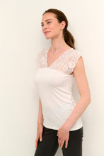 Load image into Gallery viewer, Culture - Poppy Lace Top - Spring Gardenia