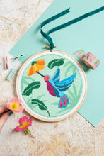 Load image into Gallery viewer, Hawthorn Handmade - Hummingbird Cross Stitch Kit
