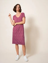 Load image into Gallery viewer, White Stuff - Tallie Eco Vero Jersey Dress - Plum Multi