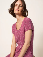 Load image into Gallery viewer, White Stuff - Tallie Eco Vero Jersey Dress - Plum Multi