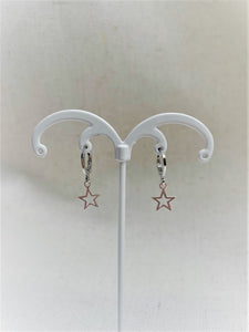 Alice Rose Jewellery - Cut Out Silver Star Earrings