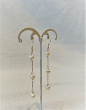 Load image into Gallery viewer, Alice Rose Jewellery - Drop 3 Pearl Earrings
