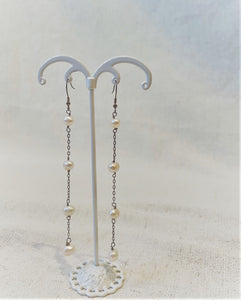 Alice Rose Jewellery - Drop 4 Pearl Earrings
