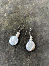 Load image into Gallery viewer, Alice Rose Jewellery - Drop Circle Pearl Earrings
