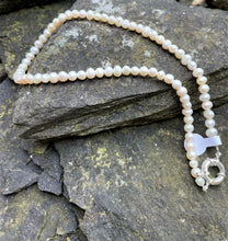 Load image into Gallery viewer, Alice Rose Jewellery - Medium Pearl Necklace With Circle Clasp
