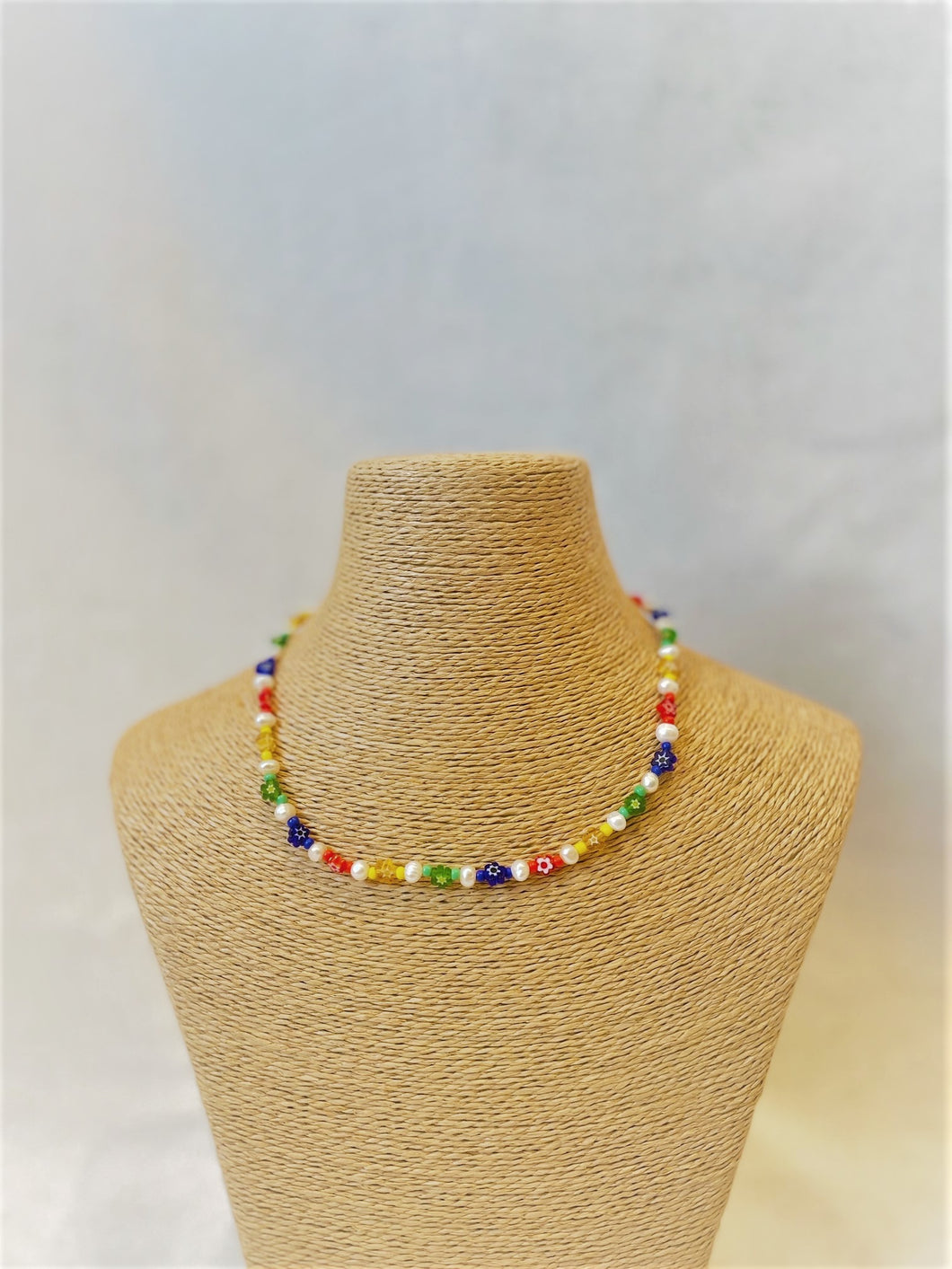 Alice Rose Jewellery - Rainbow Flower Pearl Necklace