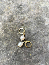 Load image into Gallery viewer, Alice Rose Jewellery - Small Pearl Hoop Earrings Gold
