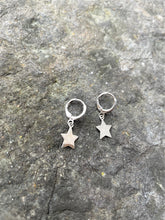 Load image into Gallery viewer, Alice Rose Jewellery - Star Hoops Silver
