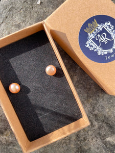 Alice Rose Jewellery - Pearl Stud Earrings - Gold