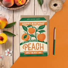 Load image into Gallery viewer, Bird &amp; Co Studio - Absolute Peach Seed Packet Birthday Card
