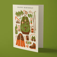 Load image into Gallery viewer, Bird &amp; Co Studio - Hiking Kit Birthday Card

