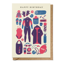 Load image into Gallery viewer, Bird &amp; Co Studio - Wild Swimming Kit Birthday Card
