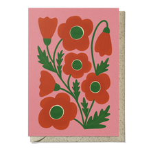 Load image into Gallery viewer, Bird &amp; Co Studio - Corn Poppy Reusable Card
