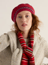Load image into Gallery viewer, Sea Salt - Bramble Jelly Beret in Modernist Vermillion Mix
